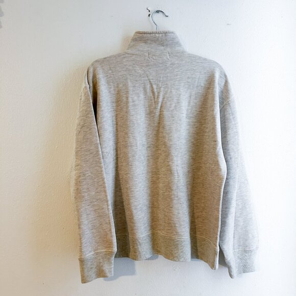 VINTAGE Y2K Ralph Lauren Sport Quarter Zip Spell Out USA Pullover w/Ribbon Pull - Picture 3 of 7